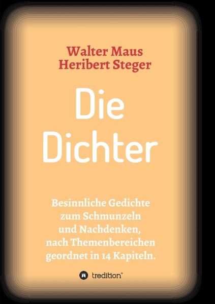 Cover for Steger · Die Dichter (Book) (2018)