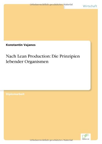 Cover for Konstantin Vajanos · Nach Lean Production: Die Prinzipien lebender Organismen (Paperback Book) [German edition] (1998)