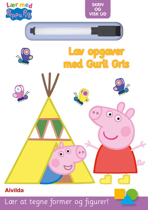 Cover for Gurli Gris: Peppa Pig - Lær med Gurli Gris - Skriv og visk ud - Lav opgaver med Gurli Gris (Paperback Book) [1st edition] (2023)