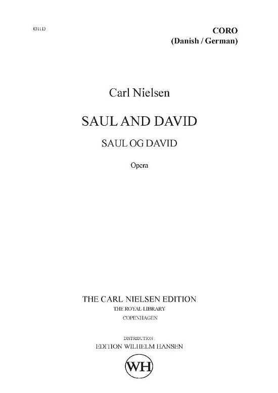 Cover for Carl Nielsen · Saul og David (Book) (2001)