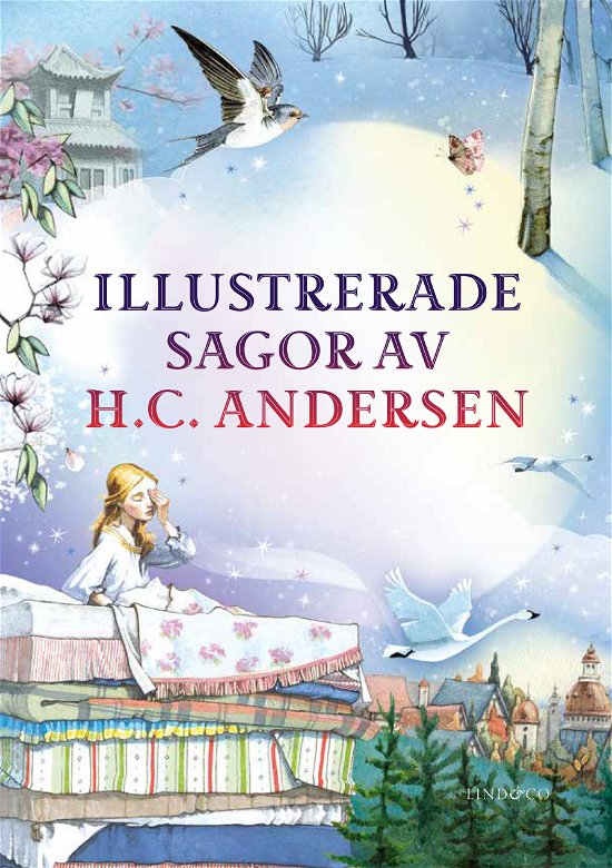 Cover for H.C. Andersen · Illustrerade sagor av H.C. Andersen (Gebundesens Buch) (2024)