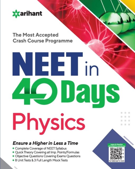 Cover for Arihant Experts · 40 Days Crash Course for NEET Physics (Paperback Bog) (2021)