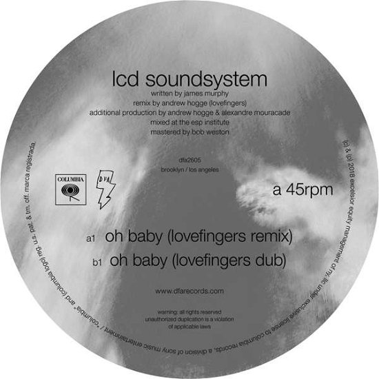 Cover for Lcd Soundsystem · Oh Baby (lovefingers Remix) (LP) [Standard edition] (2018)