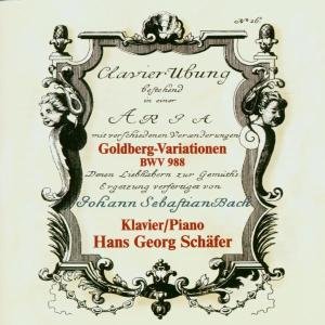 Goldberg Variations - Bach / Schafer,hans George - Musik - THOROFON - 4014513021519 - 10. marts 2003