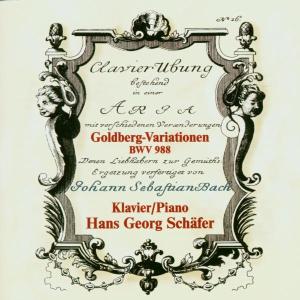 Cover for Bach / Schafer,hans George · Goldberg Variations (CD) (2003)