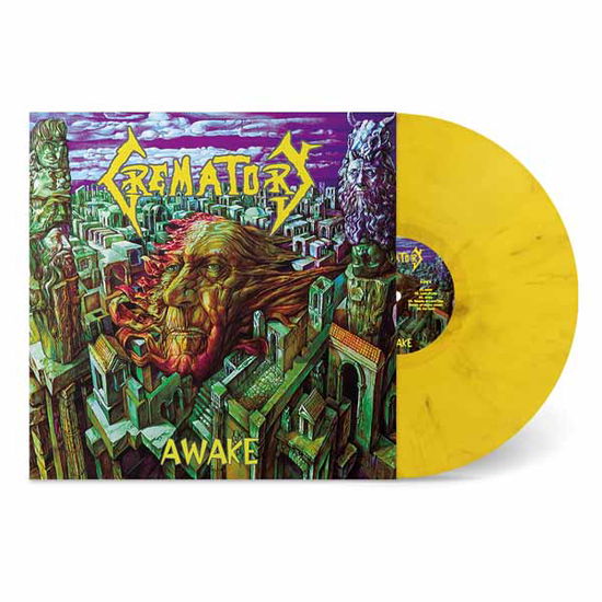 Cover for Crematory · Awake (Yellow Marble) (LP) (2025)
