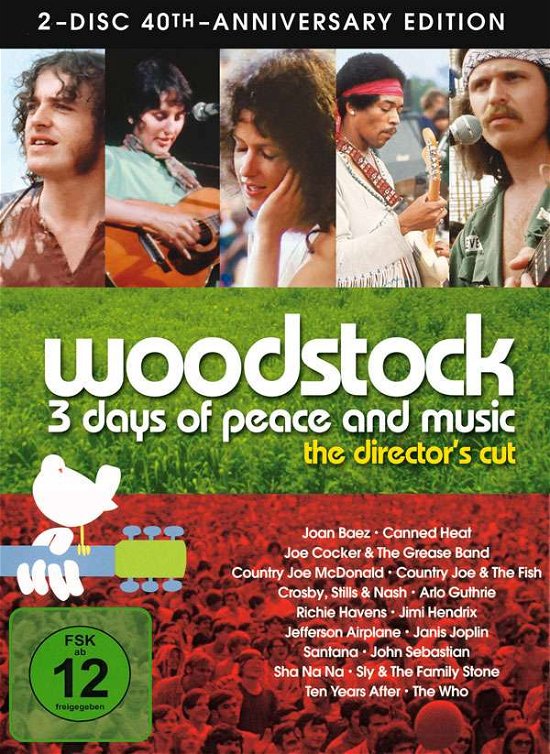 Cover for Joan Baez,joe Cocker,country Joe and the Fish · Woodstock: 3 Days of Peace and Music -... (DVD) [Special edition] (2009)