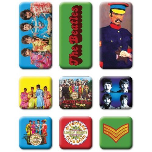 The Beatles Fridge Magnet Set: Sgt Pepper 9 Piece Set - The Beatles - Merchandise - Apple - 5055295389519 - August 18, 2015