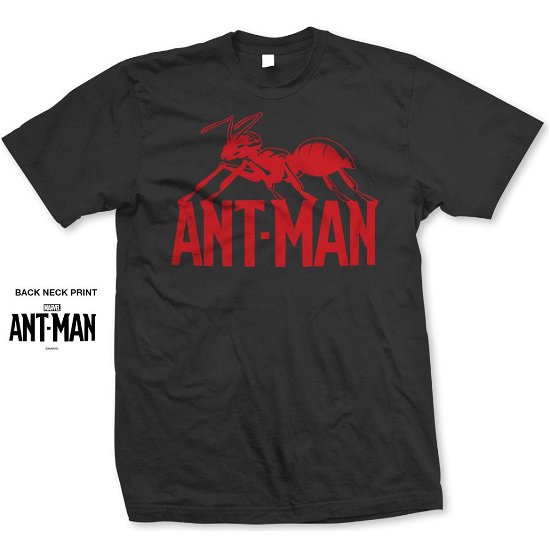 Marvel Comics Unisex T-Shirt: Ant Man Logo - Marvel Comics - Mercancía - Bravado - 5055979904519 - 
