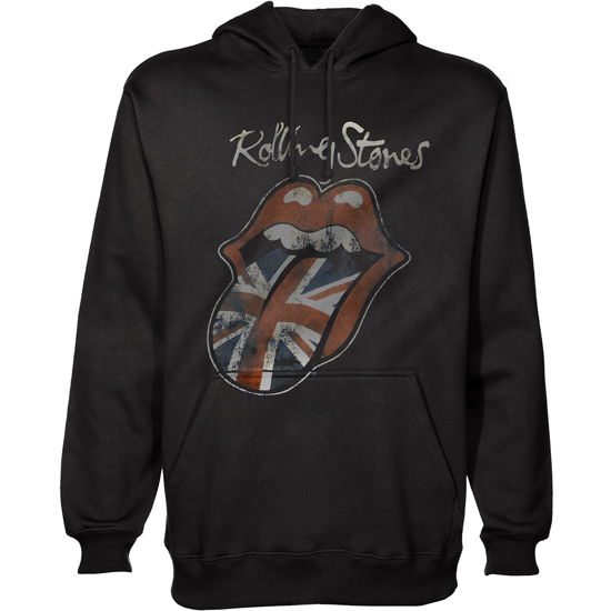 The Rolling Stones Unisex Pullover Hoodie: Union Jack Tongue - The Rolling Stones - Koopwaar - Bravado - 5055979988519 - 30 december 2019