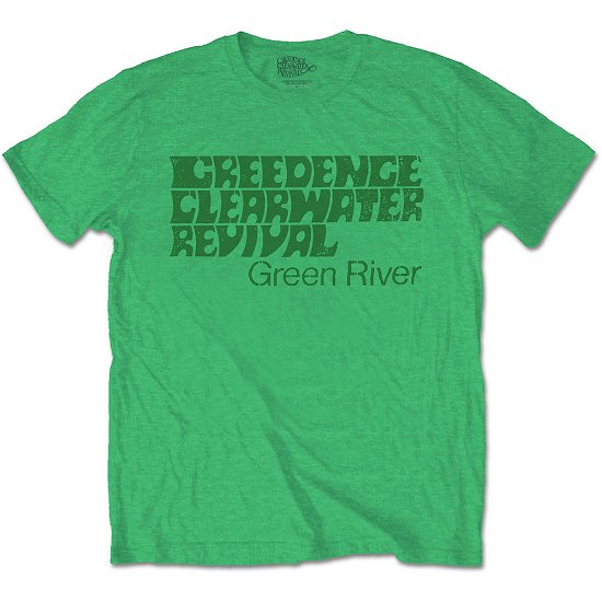 Creedence Clearwater Revival Unisex T-Shirt: Green River - Creedence Clearwater Revival - Produtos - MERCHANDISE - 5056368606519 - 29 de janeiro de 2020