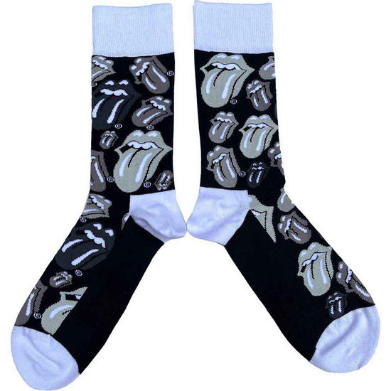 Cover for The Rolling Stones · The Rolling Stones Unisex Ankle Socks: Classic Tongues (Black) (UK Size 7 - 11) (CLOTHES) [size M] [Black - Unisex edition] (2021)