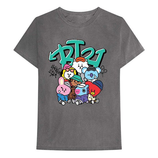 BT21 Unisex T-Shirt: Street Mood Group - Bt21 - Merchandise -  - 5056561010519 - 