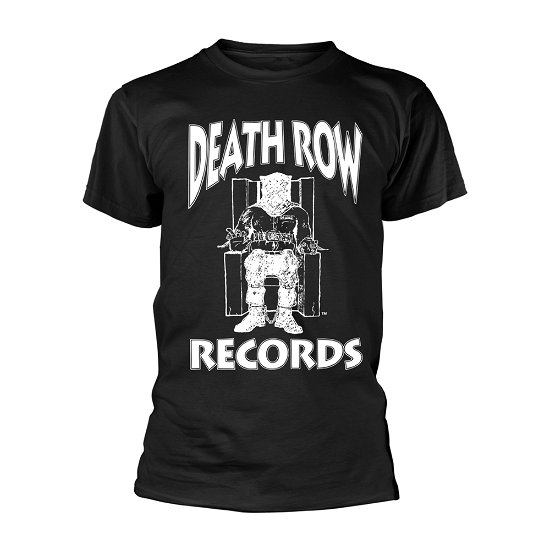 Death Row Records: Logo (Black) (T-Shirt Unisex Tg. M) - Death Row Records - Merchandise - PHM - 5056567104519 - October 7, 2022