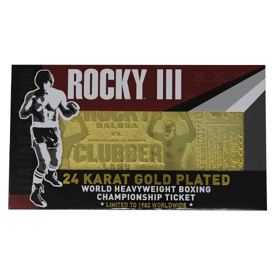 Cover for Fanattik · Rocky Iii Clubber Lang 24K Gold Plated Limited Edition Fight Ticket (Ps4) (Toys)