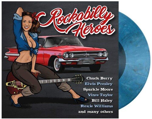 Cover for Rockabilly Heroes -Hq- - LTD. COOL BLUE COLOURED VINYL (LP) [RSD 2024 Blue edition] (2024)