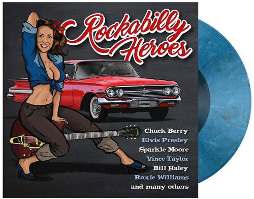 Rockabilly Heroes -Hq- - LTD. COOL BLUE COLOURED VINYL -  - Musiikki - Vinyl Passion - 8719039006519 - lauantai 20. huhtikuuta 2024