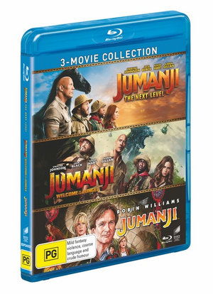 Cover for Jumanji Pack (Jumanji / Welcome to / Next Level) (Blu-ray) (2020)