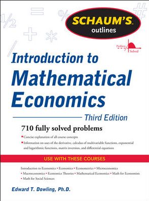 Cover for Edward Dowling · Schaum's Outline of Introduction to Mathematical Economics (Paperback Book) (2011)