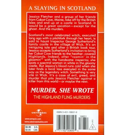 Murder, She Wrote: Highland Fling Murders - Murder She Wrote - Jessica Fletcher - Books - Penguin Putnam Inc - 9780451188519 - April 1, 1997