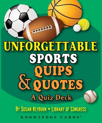Cover for Pomegranate · Unforgettable Sports Quips &amp; Quotes Knowledge Cards Deck (Paperback Bog) (2010)