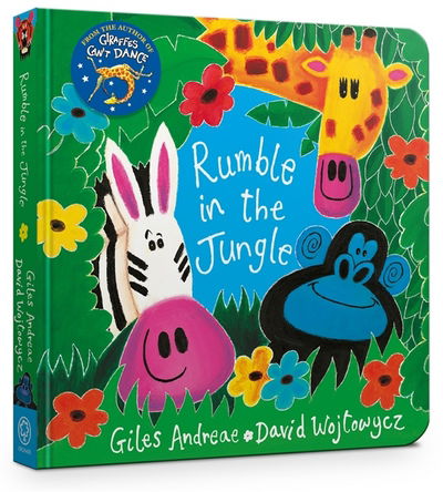 Rumble in the Jungle Board Book - Giles Andreae - Książki - Hachette Children's Group - 9781408352519 - 13 lipca 2017