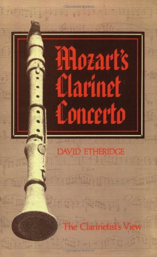 Cover for David Etheridge · Mozart's Clarinet Concerto: the Clarinetist's View (Paperback Book) (1983)