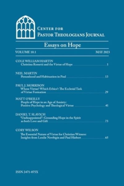 Cover for The Center For Pastor Theologians · Center for Pastor Theologians Journal Volume 10. 1 (Bog) (2023)