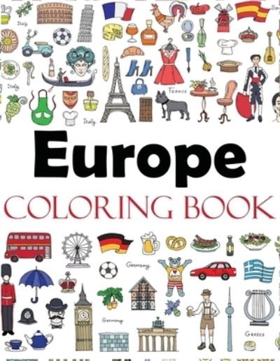 Cover for Dylanna Press · Europe Coloring Book (Paperback Book) (2020)