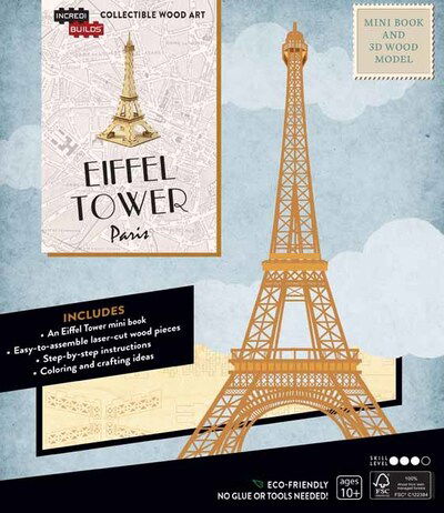 Cover for Insight Editions · IncrediBuilds: Paris: Eiffel Tower Book and 3D Wood Model (Book) (2020)