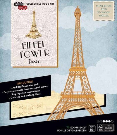 Cover for Insight Editions · IncrediBuilds: Paris: Eiffel Tower Book and 3D Wood Model (Bog) (2020)