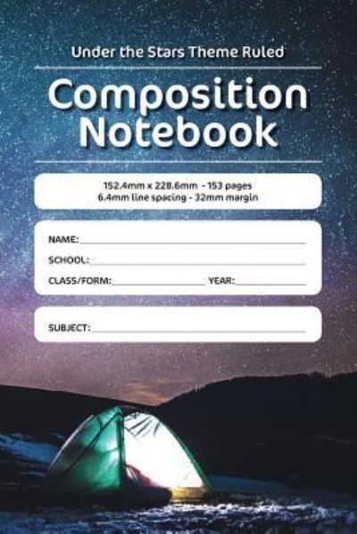 Cover for Luap Nottocs · Under the Stars Theme Ruled Composition Notebook (Paperback Book) (2018)