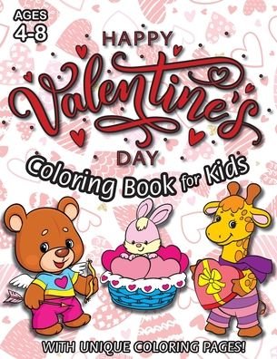 Cover for Engage Books · Happy Valentine's Day Coloring Book for Kids (Paperback Bog) (2021)
