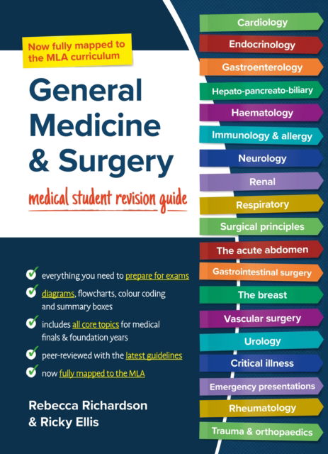 Cover for Richardson, Rebecca (Junior Doctor, Royal Derby Hospital, Derby) · General Medicine and Surgery, MLA edition: Medical student revision guide (Paperback Book) [MLA edition] (2024)