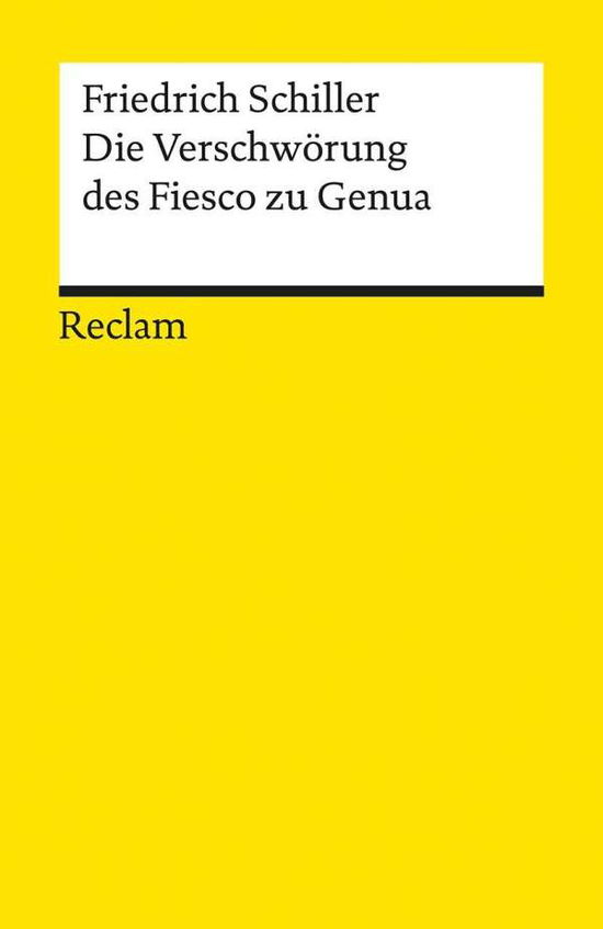 Cover for Friedrich Von Schiller · Reclam UB 00051 Schill.Verschw.d.Fiesco (Book)