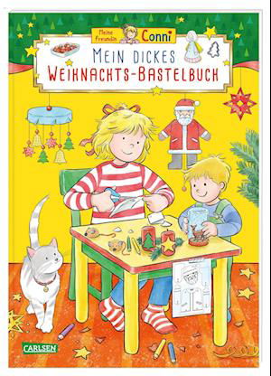 Cover for Hanna Sörensen · Conni Gelbe Reihe (Beschäftigungsbuch): Mein dickes Weihnachts-Bastelbuch (Bog) (2023)