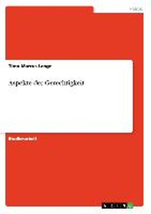 Cover for Lange · Aspekte der Gerechtigkeit (Book) [German edition] (2007)