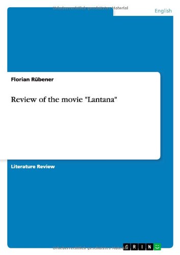 Cover for Rübener · Review of the movie &quot;Lantana&quot; (Book) (2013)