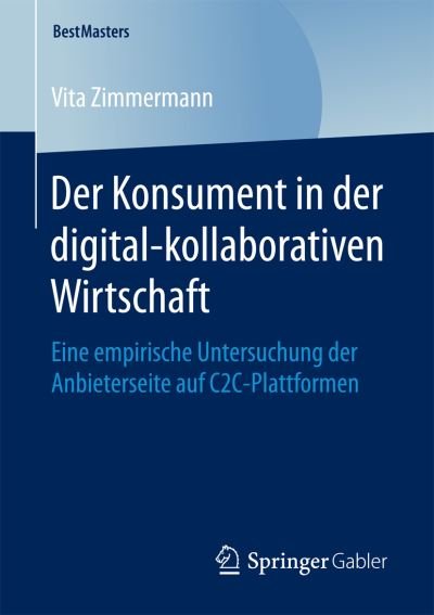 Cover for Zimmermann · Der Konsument in der digital (Book) (2016)