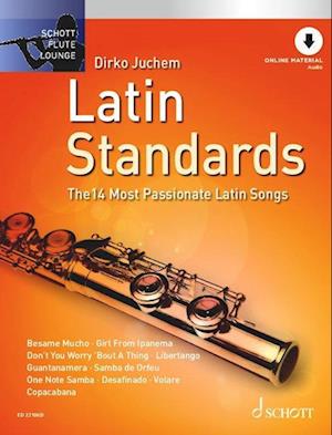 Cover for Latin Standards : The 14 Most Passionate Latin Songs. flute. (Sheet music) (2023)