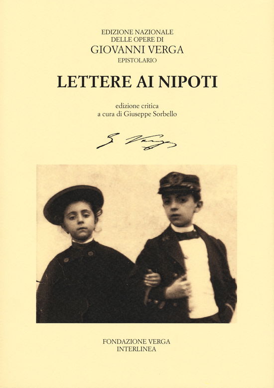 Cover for Giovanni Verga · Lettere Ai Nipoti. Ediz. Critica (Book)