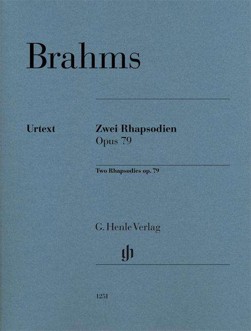 Zwei Rhapsodien op. 79 für Klavi - Brahms - Bøger - SCHOTT & CO - 9790201812519 - 6. april 2018