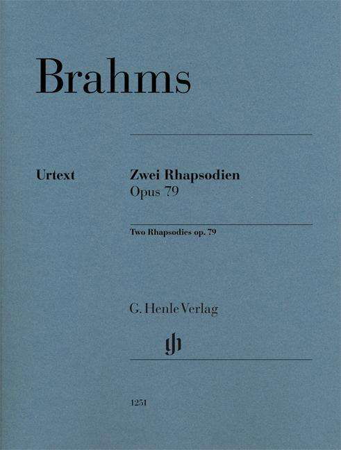 Zwei Rhapsodien op. 79 für Klavi - Brahms - Boeken - SCHOTT & CO - 9790201812519 - 6 april 2018