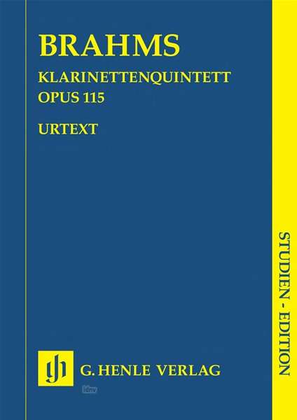 Klar.quin.h-moll op.115.HN9651 - J Brahms - Książki -  - 9790201896519 - 