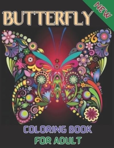 Cover for Emily Rita · New Butterfly coloring book for adult (Paperback Book) (2021)