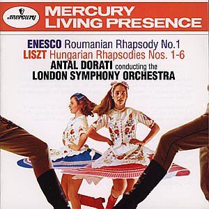 Hungarian Rhapsodies 1-6 / Roumanian Rhapsody - Liszt / Enesco / Dorati / London Symphony Orchestr - Musik - Polygram Records - 0028943201520 - 10 maj 1991