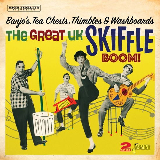 Banjo's, Tea Chests, Thimbles & Washboards · Banjo’s, Tea Chests, Thimbles & Washboards | The Great UK Skiffle Boom (CD) (2023)