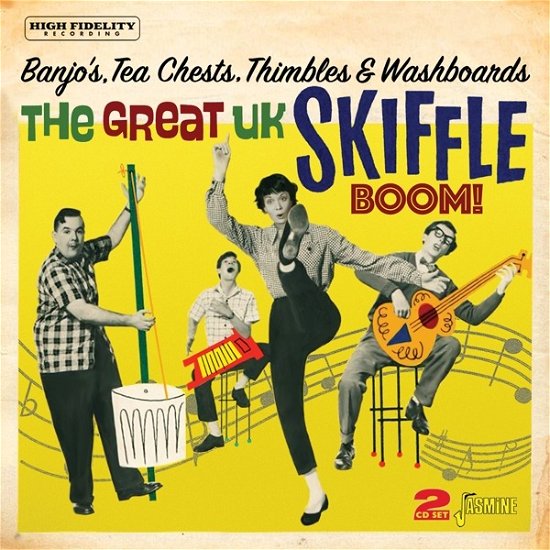 Banjo’s, Tea Chests, Thimbles & Washboards | The Great UK Skiffle Boom - Various Artists - Music - JASMINE - 0604988275520 - March 10, 2023