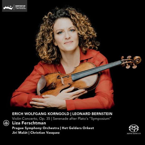 Korngold: Violin Concerto. Op. 35 / Bernstein: Serenade After Platos symposium - Liza Ferschtman / Prague Symphony Orchestra / Het Gelders Orkest / Jiri Malat & Christian Vasquez - Musik - CHALLENGE CLASSICS - 0608917275520 - 16. marts 2018