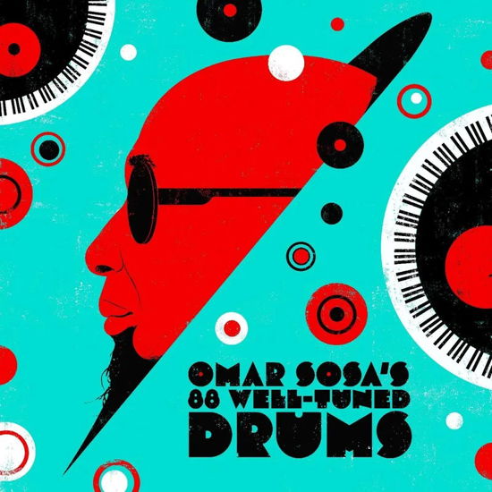 Cover for Omar Sosa · Omar Sosa's 88 Well-Tuned Drums (LP) [RSD 2024 Transparent Red Vinyl edition] (2024)